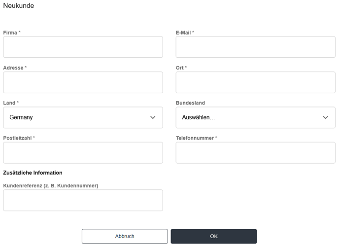MyCustomerNeukundeForm